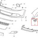 Pair Left Right Front Bumper Bracket Beam Mount Support Grille Guide Bracket Retainer For VW Jetta 2011-2014 5C6807183 5C6807184