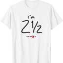 2 1/2 Birthday Tee for Two and a Half Year Old T-Shirt Small