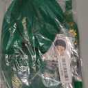 LeMarnia St. Patrick's Day Costume Wig Green Bob Wig with Shamrock Bow Headband for Women Irish Costume Wig