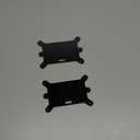 2 Pcs Badge Buddy Pin Holder with Lanyard, Horizontal Black Glitter Acrylic Badge Topper Adapter for Nursing Medical Healthcare, ID Pin Holder for Nurse, Student, Employee (2, Black)