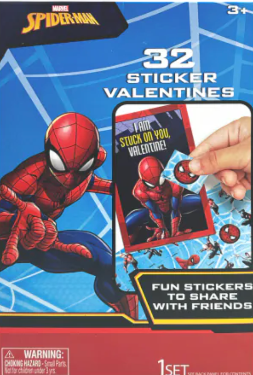 Exchange Cards Spiderman Stickers 2 Pack