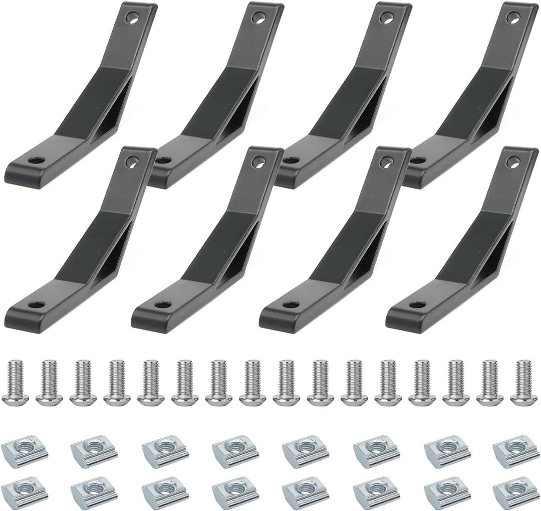 8Pcs 2020 135 Degree Angle Bracket 20 Series Aluminum Extrusion Corner 135deg Joint Connector Brace for T / V Slot 135 Joiner 45deg 2040 20/20 Extruded Aluminium Profile