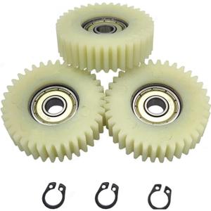 Rqhddpeij E Bike Motor Gear 47.5x13.5mm Planetary Gear 36 Teeth Gears with 8mm Bearings Wheel Hubs Electric Bike Nylon Gear Compatible with Bafang Motor E-Bike Parts