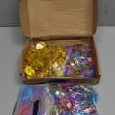 Gejoy 868 Pieces Halloween Pirate Party Favors Pirate Treasure Jewels and Gold Fake Coins Play Set with Drawstring Bag for Halloween Adventure Themed Party Decorations