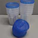 Tafura 10 Pack Leakproof Freezer Containers for Food with Twist Top Lids - 32 Oz BPA Free Reusable Plastic Soup Containers with Screw On Lids - Ideal for Meal Prep, Leftovers & Pantry Organization