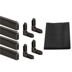 Screen Frame Kit, Alum, Bronze , Vinyl Spline, Sq-Cut Corners Fabric 48"×48"