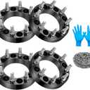 BDFHYK 1.5 inch Wheel Spacers 8x6.5 Compatible with Ram 2500 3500 1994-2010 E-250 E-350 Econoline F250 F350 1967-200, 38.1 (mm) Thickness, Forged 9/16x18 Studs 126MM Hub Bore 8x165MM? Set of 4