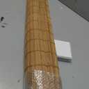 UNISHADES Blackout Cordless Bamboo Roman Shades 32 3/4×64 in Papara Carbon