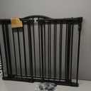 Toddleroo by North States - Deluxe Dcor Safety Gate: Hardware Mounted Extra Wide Metal Baby Gate - Adjustable Child Gate - 38.3 to 72 Inches Wide - 30 Inches Tall - Matte Bronze