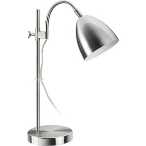 Aspen Creative 40240-09-1, Table Lamp Satin Nickel Finish, Size: 11-7/8" L x 6" W x 20-1/8" H, E26 Socket, Bulb Not Included