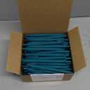 Deegtran 100 Pack No Bleed Teal Blue Barrel Click Pens, Wholesale Retractable Ballpoint Pens, Medium Point, Smooth Ink, 1.0MM Black Ink