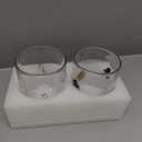 Tessco for you 4 Pcs Christmas Icon Juice Glasses Cup Set - Gingerbread Man, Candy Cane, Snowman & Christmas Tree Stemless Drinking Wine, Water, Coffee Glass Cup for Holiday Party Gift