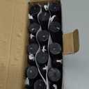 24 Pack Black Taper Candles, 7-8 Hours Burn Time, Unscented, Smokeless and Dripless, 0.75 x 10 Inch Dinner Candle Set for Halloween, Household, Wedding, Party and Home Dcor Candlesticks