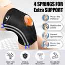 NEENCA Knee Brace for Knee Pain, Compression Knee Support with Air Mesh Fabric, Adjustable Knee Wrap with Side Stabilizers, Ultra-Soft Bandage for Elderly, Meniscus Tear, ACL, Arthritis Relief, Hiking