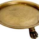 Hapton House 100% Solid Brass Clawfoot Candle Dish - Pedestal Dish - Candle Holder - Jewelry Holder - Perfect for Wax Candles, Rings, and Trinkets