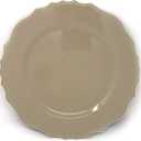 allgala 13-Inch 6-Pack Heavy Quality Round Charger Plates-Floral Tan-HD80347