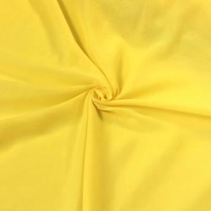 Solid Chiffon Fabric Polyester Dress Sheer 58/60" Wide by The Yard (10 Yard, Yellow)