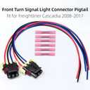 Front Turn Signal Light Connector Pigtail fit for Freightliner Cascadia 2008-2017 Columbia 2005-2012, Headlight Plug Wiring Harness Replaced OE# A0651907007