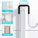 Aitatty Over the Door Hanging Shower Caddy: Rustproof Hanging Organizer over the Door - No Drilling Bathroom Rack for Inside Shower Chrome