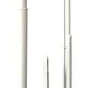Basaza Toilet Brush and Holder Set Toilet Bowl Cleaning Brush and Holder for Bathroom 4 in 1 White Toilet Bowl Cleaner Brushes & Holders Floor Standing or Wall Mounted