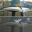 GREGIN Screen House Room 11x11 Ft Mesh Net Tent Canopy Shelter Gazebo, Easy Setup & Waterproof & Sunshade, Suitable for Camping Trip, Backyard, Beach, Picnic