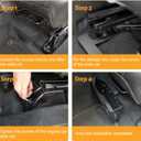 MAIKER Metal Front Seat Brackets Tactical Organizer and Storage Tray Compatible with 2018-2024 Wrangler JL & 2020-2024 Jeep Gladiator JT