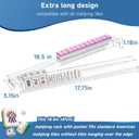 18.5" Mahjong Racks with Pushers, All-in-One for Standard Mahjong Tiles, 18.5 x 2 x 1.5 inches