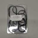 Goowin Shower Curtain Rings, 12 Pcs Shower Curtain Hooks, Oval Snap Shower Rings for Curtain, Metal Black Shower Curtain Rings Rust Proof, Glide Smoothly Shower Hooks for Shower Curtain Rod (Black)