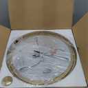 Gold Flush Mount Ceiling Light, 3-Light Hallway Light Fixtures, Modern Farmhouse Farmhouse Ceiling Light Clear Glass Brushed Gold Finish for Kitchen Porch Entryway