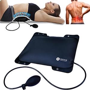 AJUVIA Lumbar Decompressor Portable Lumbar Traction Device, Back Pain Pillow for Sleeping, Fast Relief for Herniated Disc, Sciatica Pain, Scoliosis