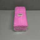 2 x YAOSHENG 200pcs Pink Straw 10.23" x 0.23"Solid Colors Flexible Drinking Straws, Plastic Disposable Bendy Straws (Pink)