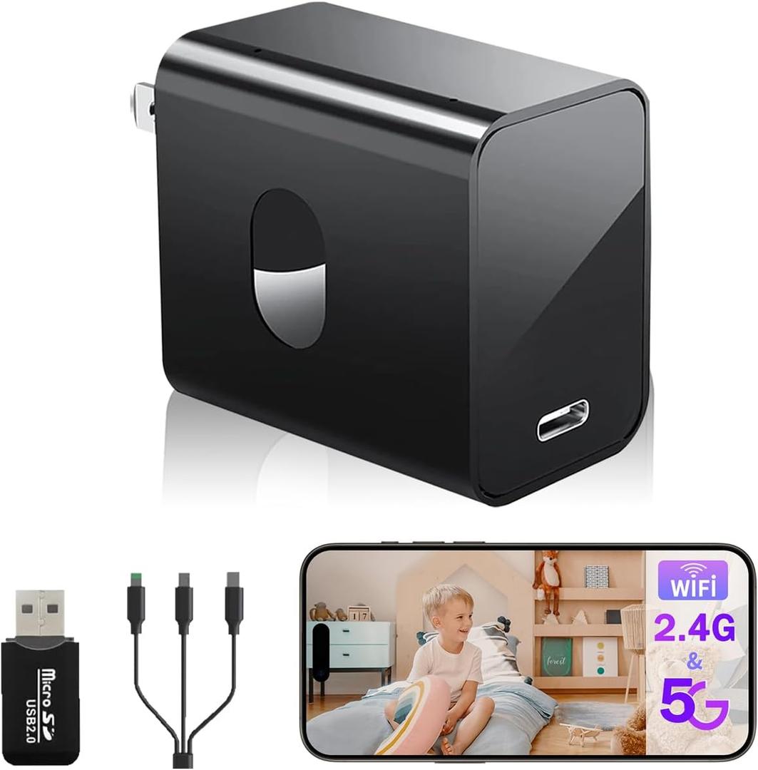 2.4G/5G WiFi Security Camera, 4K Camera, Security Camera with 160 Wide Angle, Night Version, Motion Detection, Cameras for Home Security