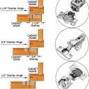 Kimdot Soft Close Cabinet Hinges for Face Frame Cabinet Full Overlay Cabinet Door Hinges 105 Degree Adjustable Concealed Kitchen Cabinet Hinges Brushed Satin Nickel with Mounting Screws 2PCS