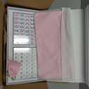 American Mahjong Tile Set, 160 Pink 4 Layer Mah Jong GameTiles with Tile Bag, Gift-Ready Storage Box, 4 Dice with Pouch, Mahjong Travel Tiles Set, Western Mah Jongg, Majong, Majiang