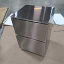 24-Inch 136 cans Outdoor Drawer Refrigerator, 4.7 cu. ft. Built-In Outdoor Drawer Beverage Cooler, 26F Outdoor Drawer Beverage Refrigerator, SUS304, Dual Mode Lockable, ETL Certified