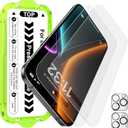 Esanik [2+2 Pack for iPhone 16 Pro Matte Glass Screen Protector [Auto-alignment] Anti-Glare & Anti-Fingerprint,Anti-Reflection,Bubble Free, Smooth as Silk, 9H Glass Screen Cover