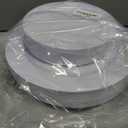 FLOWERCAT 60PCS White Plastic Plates - Heavy Duty White Disposable Plates for Mother's Day/Birthday Party/Wedding -serve for 30 guests Include 30PCS 10.25" & 30PCS 7.5" Plates for Party
