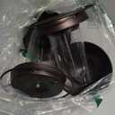 Pack of 2 - Metal Roof Bird Feeder for Backyard Birds, Bronze.
