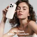 GONEZ Magnetic for iPhone 16 Pro Case, Compatible with MagSafe, [Screen Protector + Camera Lens Protector], Silicone Shockproof Anti-Scratch Protective Phone Case 6.3 inch, Stone