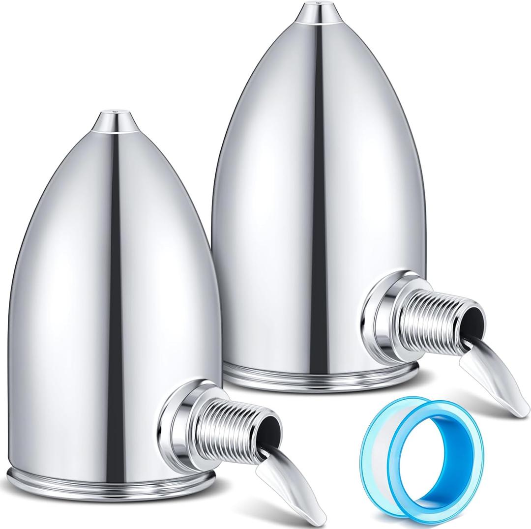 Gisafai 2 Pack Steam Radiator Air Vent Heat Regulator Float Type Valve Angle Mount 1/8 In. NPT Steam Radiator Air Valve