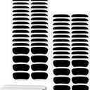 100 Pairs Sports Eye Black Stickers Set for Softball, Football, Lacrosse, Baseball Party Favors - Eye Stickers with 2 Pencils for Party Game Day Sports Supplies (Black)