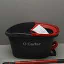 O-Cedar EasyWring Microfiber Spin Mop, Bucket Floor Cleaning System, Red, Gray, Standard