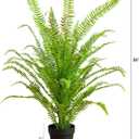 Nearly Natural 3ft UV Resistant Artificial Boston Fern Potted Plant Real Touch Leaves Indoor Outdoor