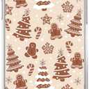 Brown Gingerbread Christmas Trees Case Compatible with iPhone 15, Cute Christmas Festival Case for iPhone 15, Cool TPU Bumper Phone Case Cover