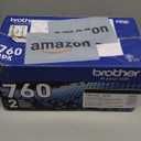 Brother Genuine High-Yield Black Toner Cartridge Twin Pack TN760 2Pk, TN7602PK, 2 Pack