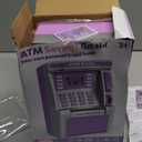 Purple Piggy Bank for Kids, ATM Machine Bank for Real Money with Debit Card, Bill Feeder, Coin Recognition, Balance Calculator, Electronic Savings Safe Box, Gifts for Teen Boy Girl