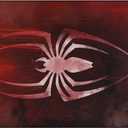 Red Spider Area Rug White Spider Symbol Carpet Modern Graphic Hallway Popular Rug Unique Home Decor Floor Mat for Kids Room Living Room Bedroom Playroom Rugs 4'x 5.3'