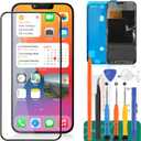 TFT for iPhone 13 Pro Max Screen Repair for iPhone 13 Pro Max LCD Digitizer Replacement for iPhone 13 Pro Max Display Screen Touch Assembly Replacement A2484 A2643 A2641 A2644 A2645 (Original Size)