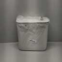 ELPHECO Compost Bin, 2.5 Gallon Hanging Trash Can with Lid, Kitchen Cabinet Door Under Sink Plastic Garbage Can Wall Mounted Slide Open, White