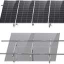 ECO-WORTHY Upgraded Solar Ground Mount Adjustable Multi-Pieces Solar Panel Mounting Brackets Kit System for 4pcs 200W/3pcs 300W/2pcs 400W Solar Panels for Ground,Open Space, Cabins and Backyard Sheds